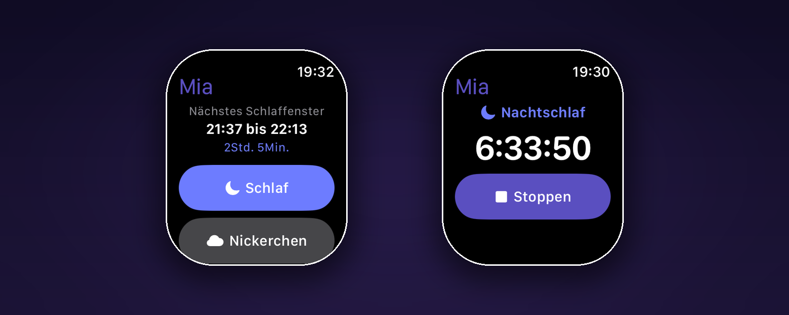 Draumi auf der Apple Watch